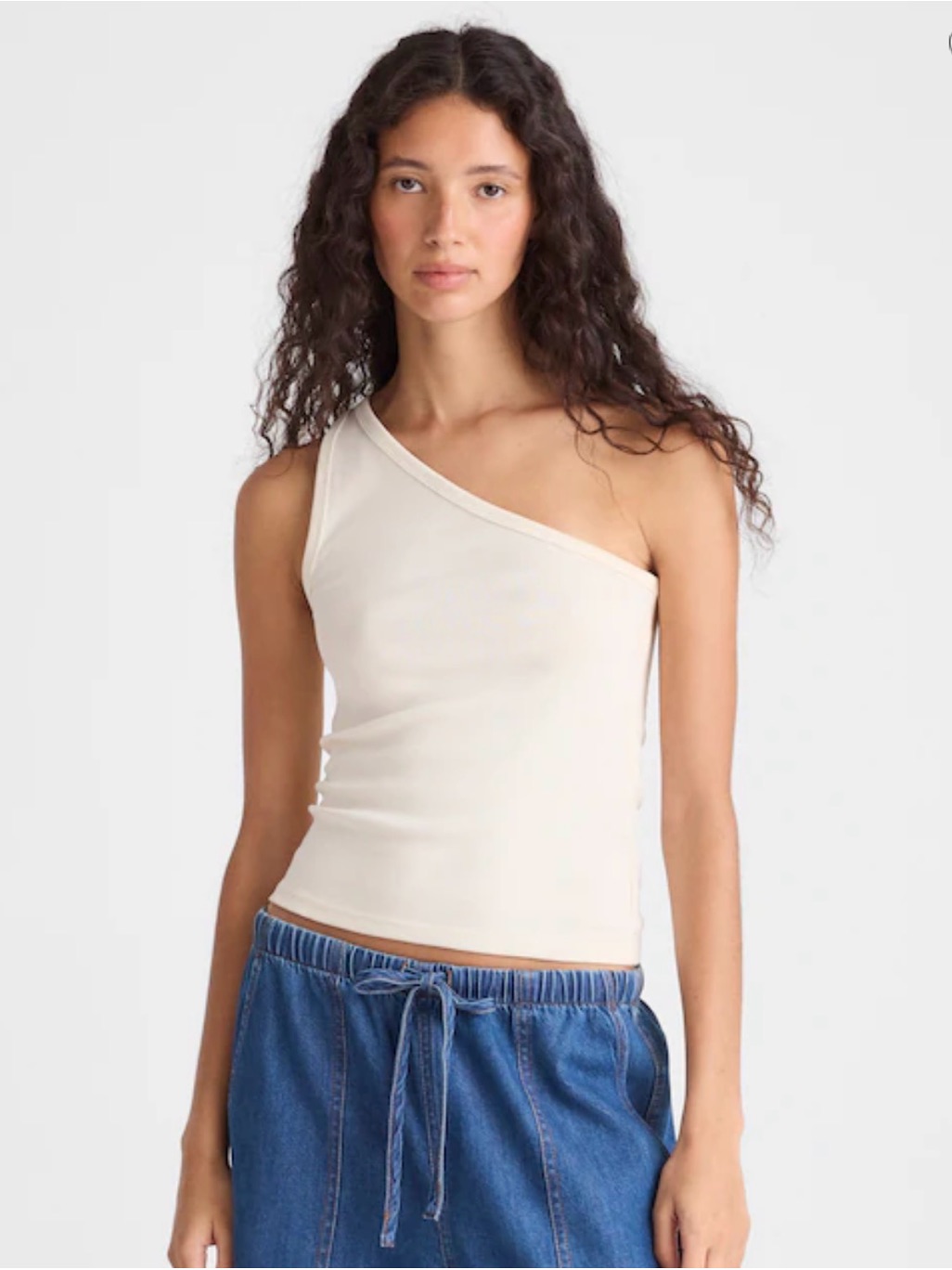 Madewell Light Ribbed One Shoulder Top